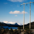 Illustrasjonsbilde: 66 kV mast ved avkjøring til Steigen fra E6, ukjent tidspunkt. Foto Stig Storheil/NVE, lisens https://creativecommons.org/licenses/by-sa/4.0/